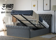 Queen Size Upholstered Storage Platform Bed size customized European style