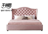 183*203cm Bedroom Furniture Bed , OEM / ODM Storage Upholstered Platform Bed