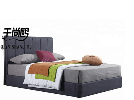 Cheap Bedroom Velvet Platform Bed Furniture with storage King Size  Queen size